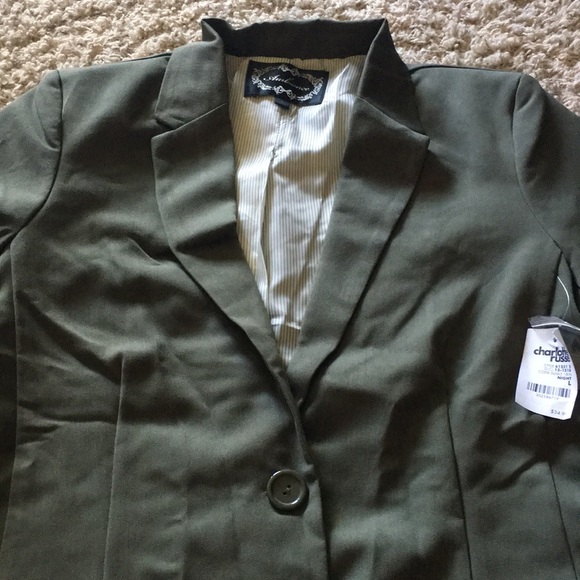 Olive suit jacket/blazer - Picture 2 of 8